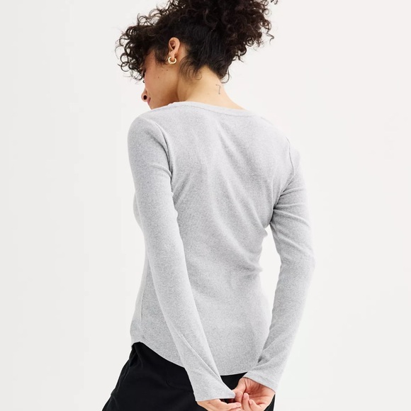 Sonoma | Ribbed Long Sleeve Henley - Picture 2 of 5